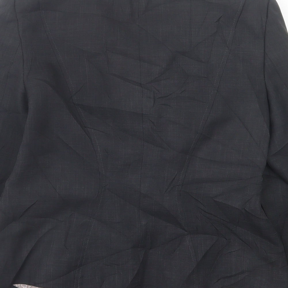Debenhams Womens Grey Jacket Blazer Size 10 Button
