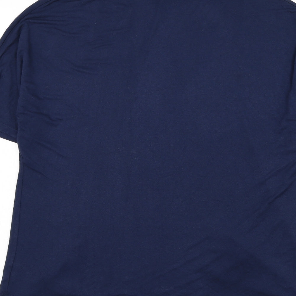 George Womens Blue Square Neck Viscose Cardigan Jumper Size M