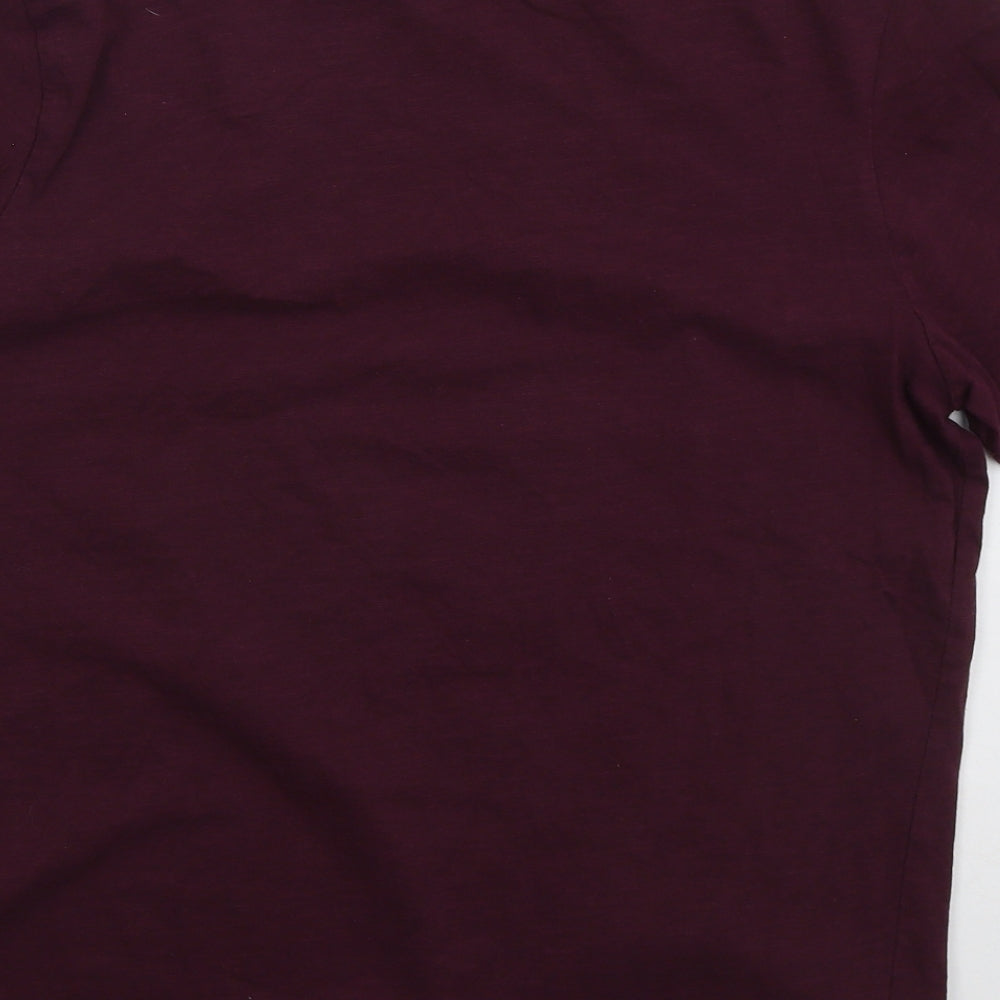 Tesco Mens Purple Cotton T-Shirt Size XL Crew Neck - Only Fools And Horses