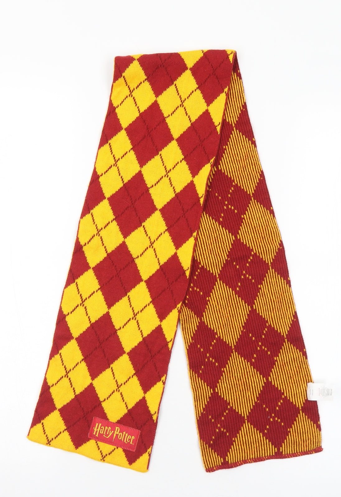 Harry Potter Unisex Red Argyle/Diamond Acrylic Scarf Scarves & Wraps One Size