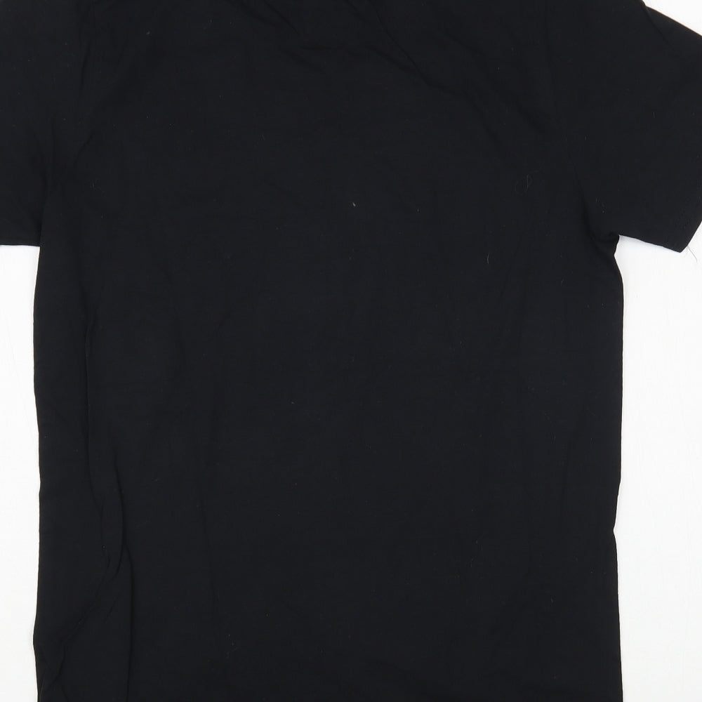 Gildan Womens Black Cotton Basic T-Shirt Size S Crew Neck - Bride Squad