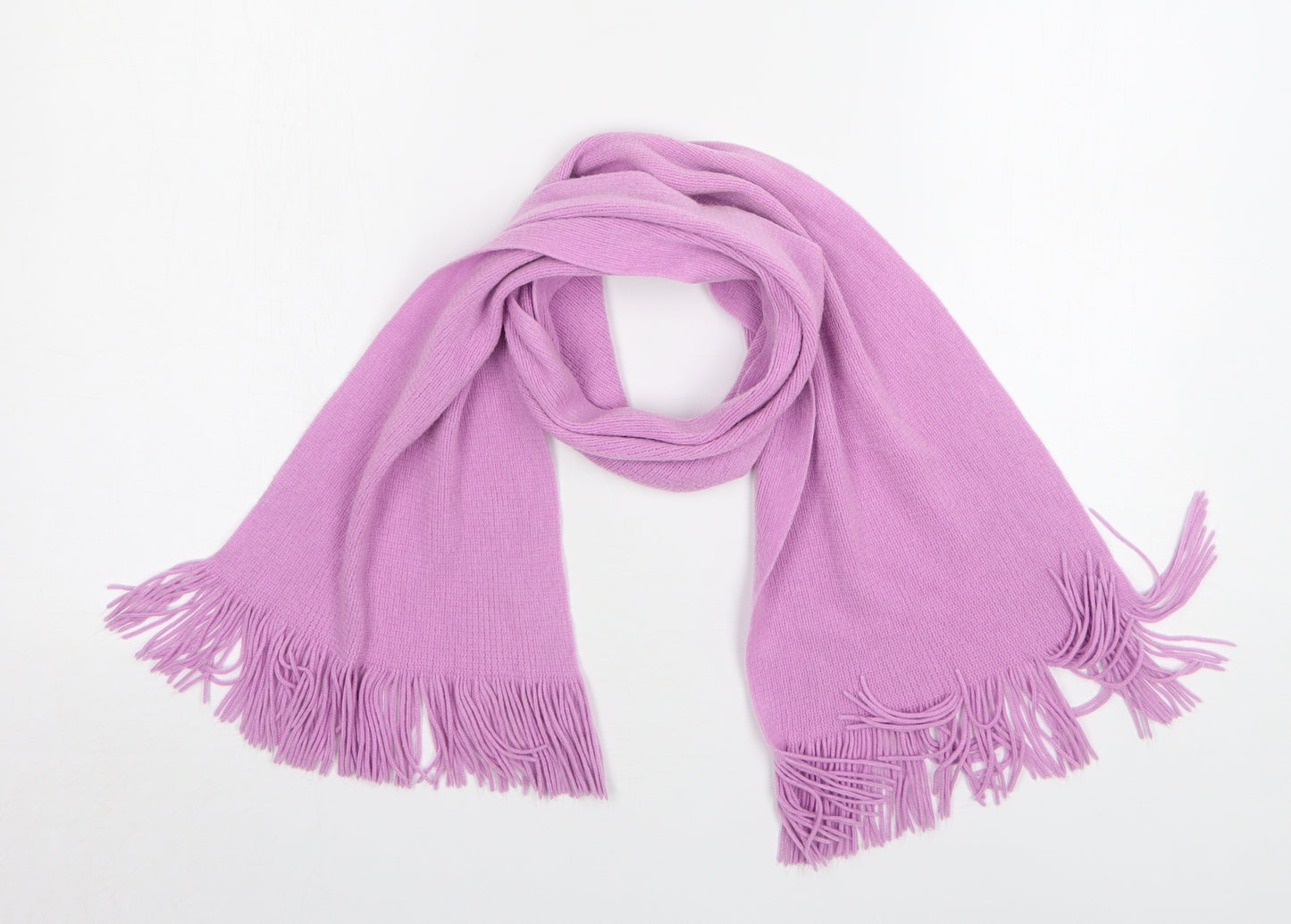 Preworn Womens Pink Polyester Scarf
