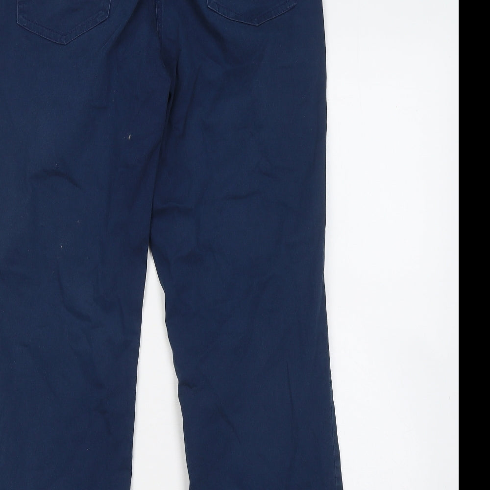 Gerard Womens Blue Cotton Chino Trousers Size 12 L24 in Regular