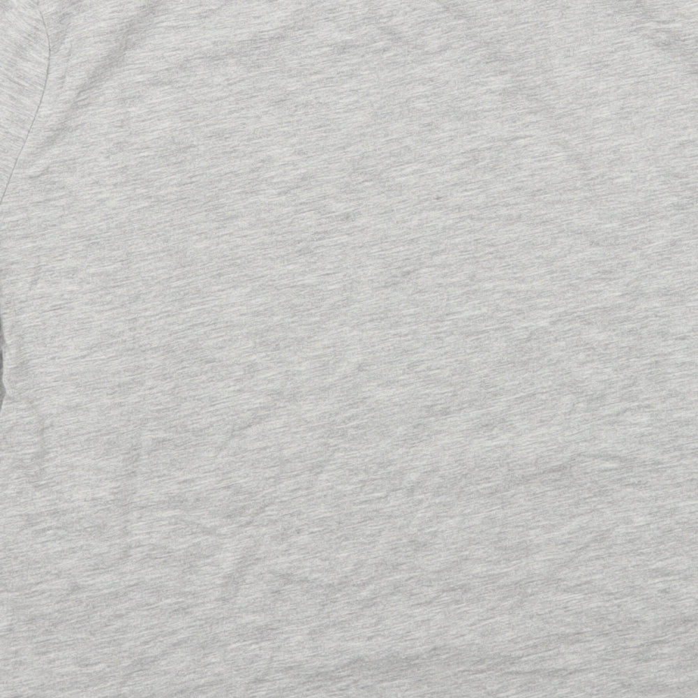 Bik Bok Womens Grey Cotton Basic T-Shirt Size M Crew Neck - Girls