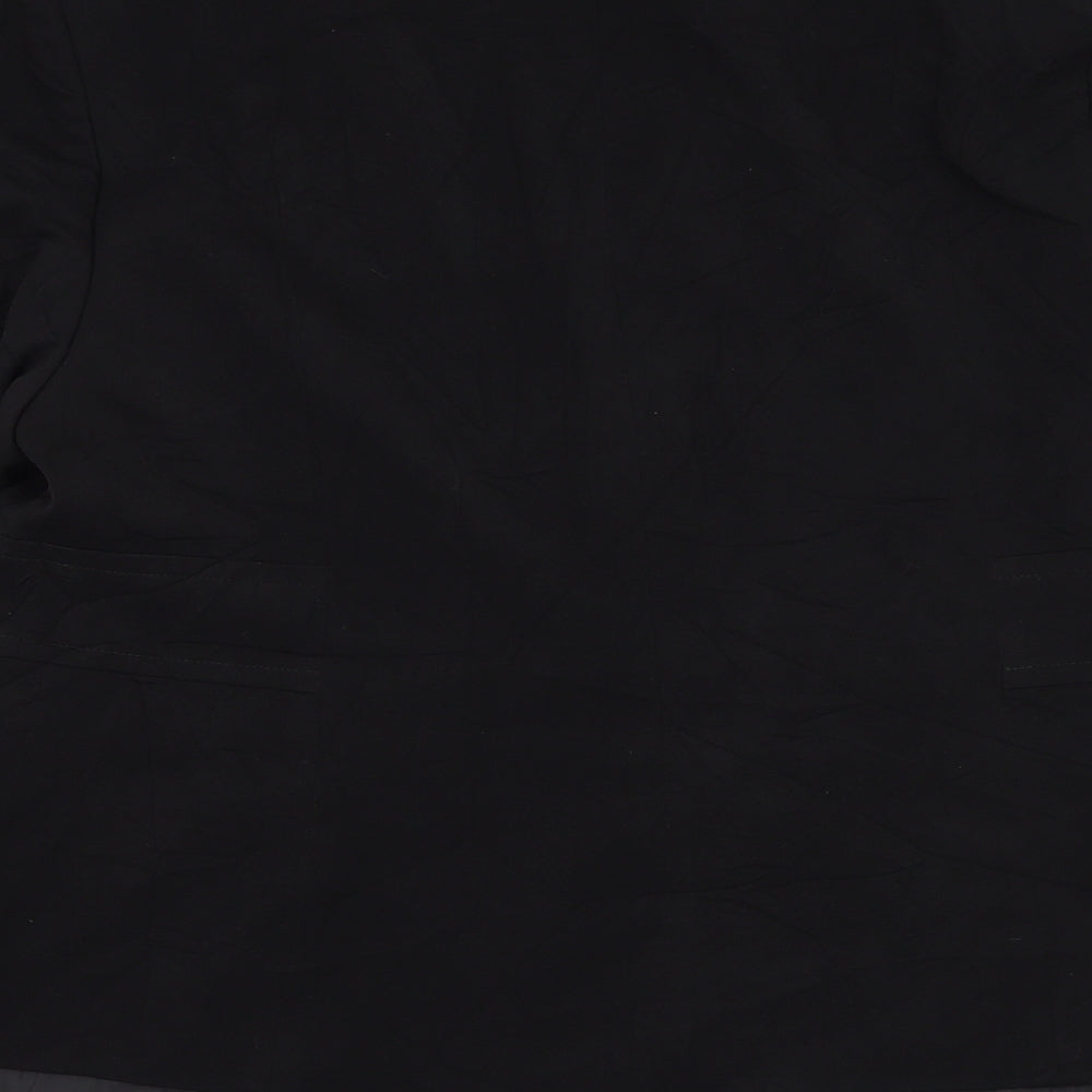 Evans Womens Black Jacket Blazer Size 20 Button
