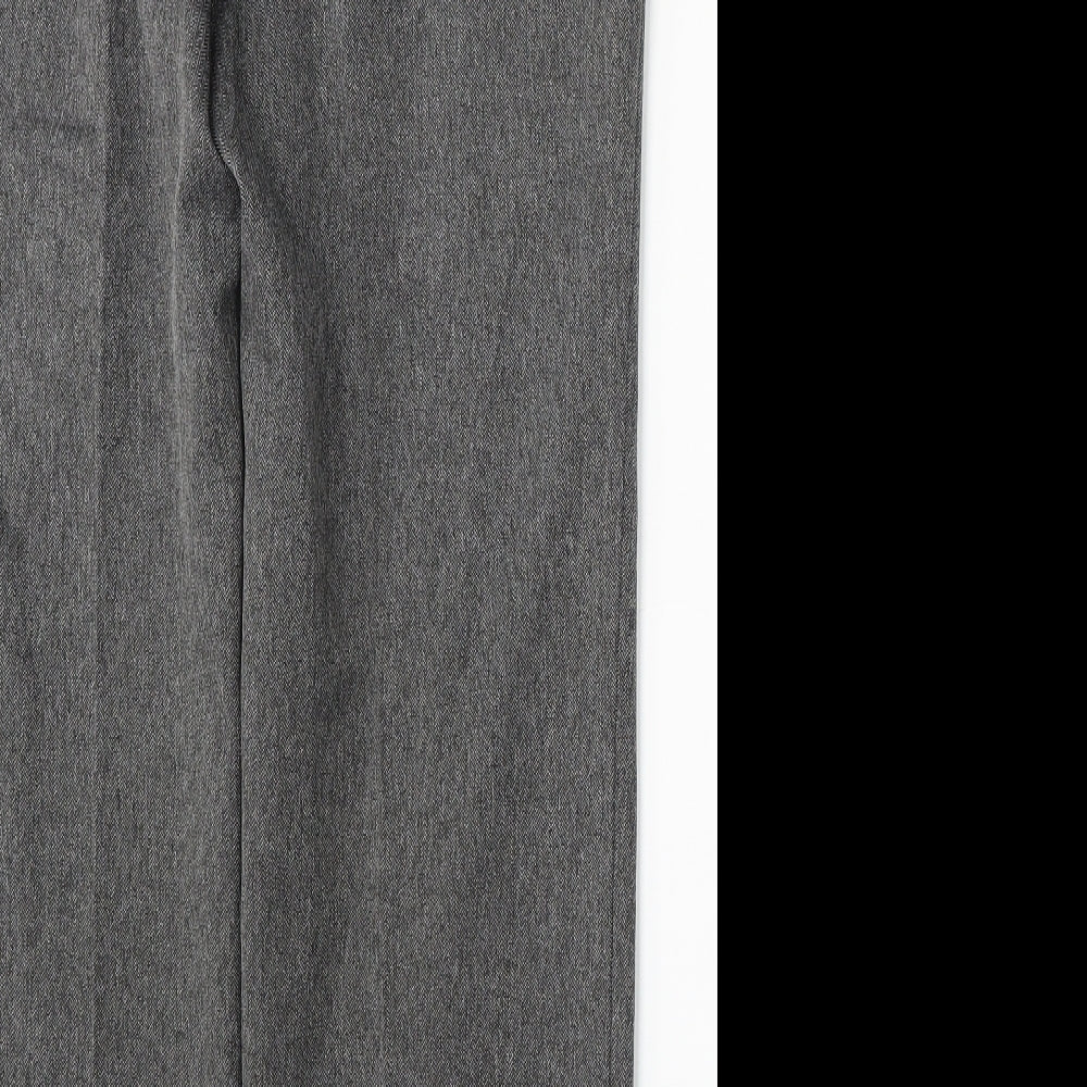 Marks and Spencer Womens Grey Polyester Trousers Size 16 L29 in Regular