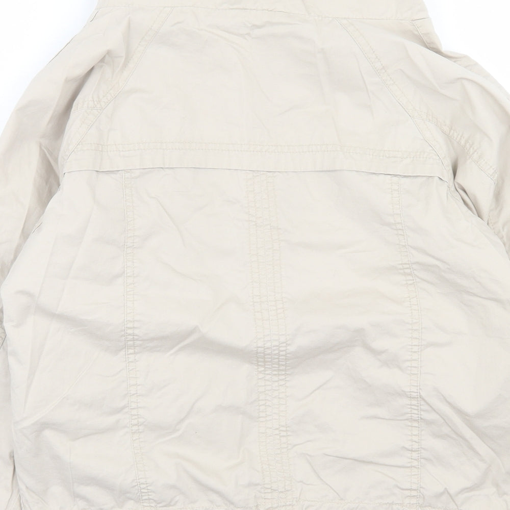 Dunnes Stores Womens Beige Jacket Size 10 Zip