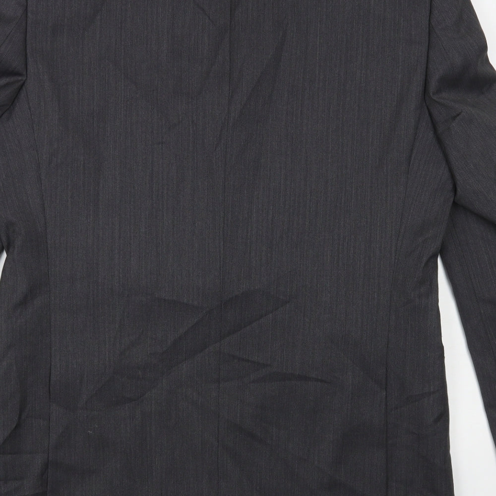 Marks and Spencer Mens Grey Wool Jacket Blazer Size 40
