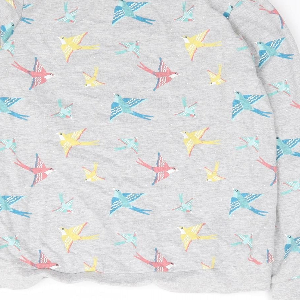 Mountain Warehouse Girls Green Geometric Cotton Pullover Sweatshirt Size 7-8 Years Pullover - Bird