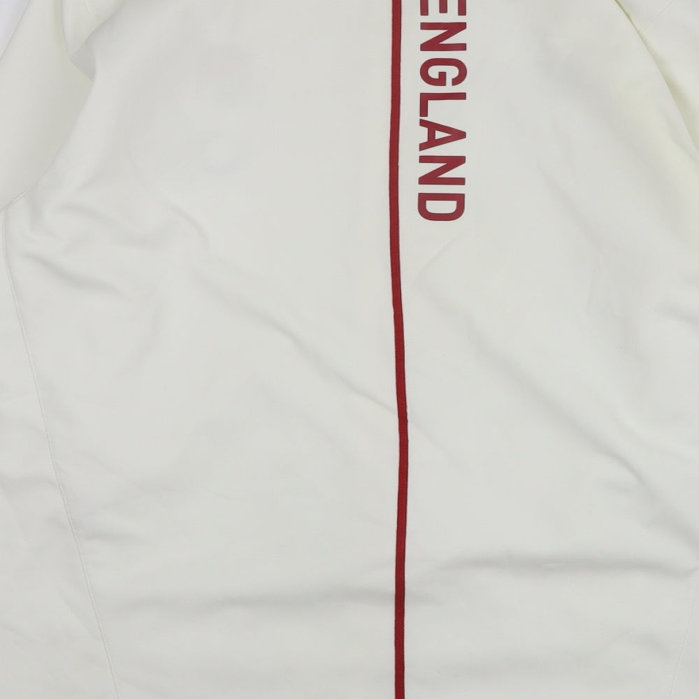Canterbury Mens White Windbreaker Jacket Size 3XL - England Rugby
