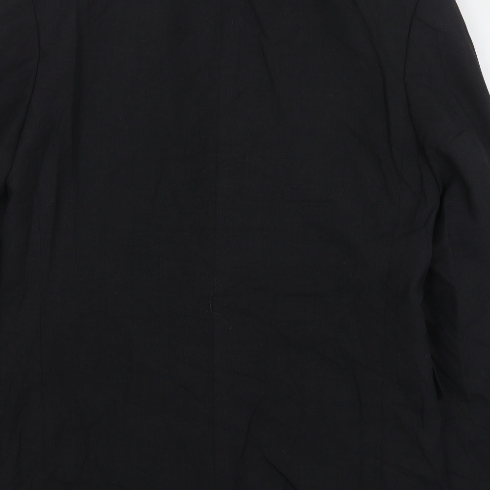 Taylor & Wright Mens Black Wool Jacket Suit Jacket Size 38