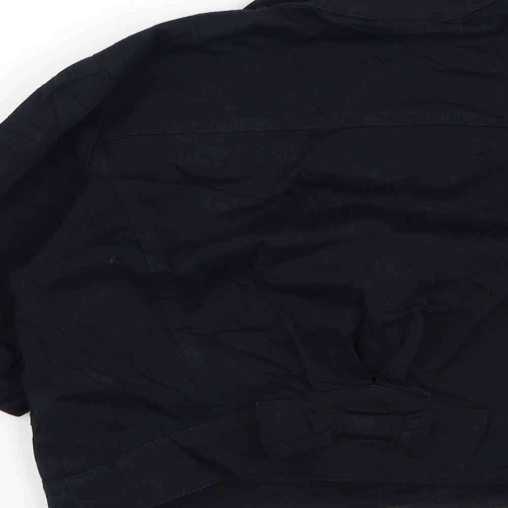 Topshop Womens Black Jacket Blazer Size 12 Button
