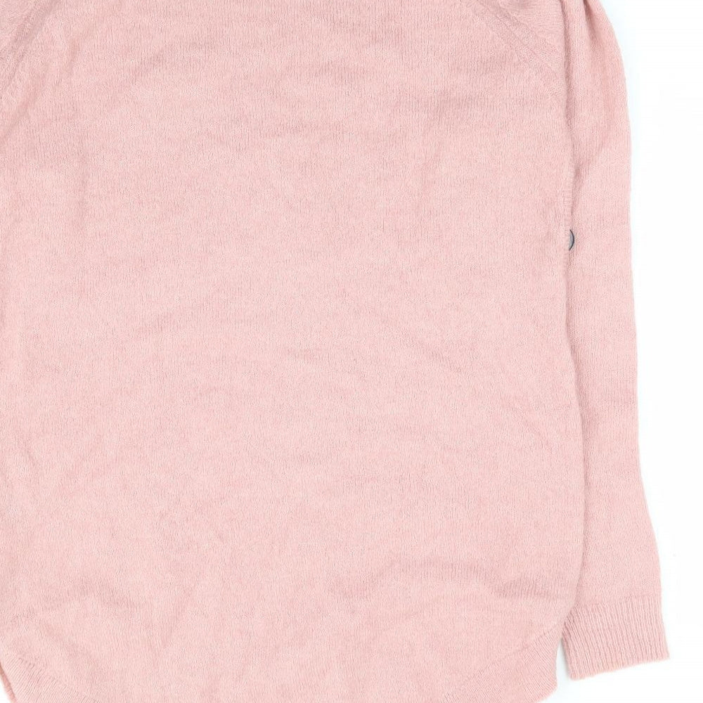 NEXT Womens Pink High Neck Acrylic Pullover Jumper Size XS
