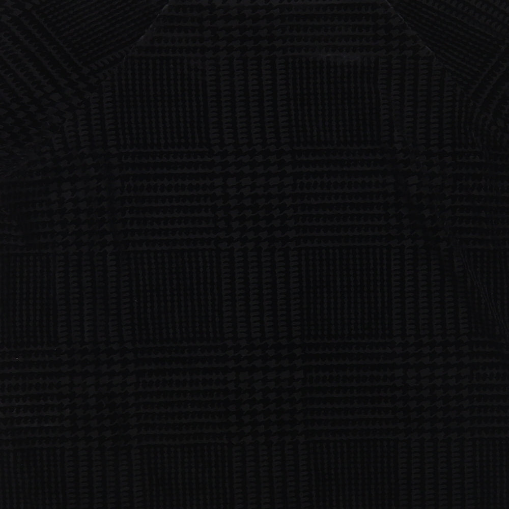 Marks and Spencer Womens Black Polyamide Basic Blouse Size 12 Boat Neck
