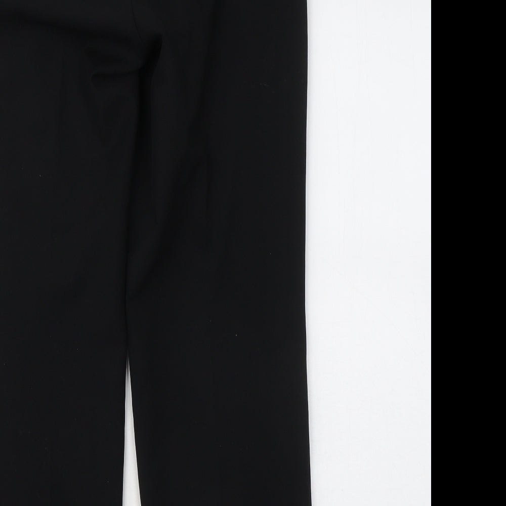 Marks and Spencer Womens Black Polyester Sweatpants Trousers Size 10 L27 in Regular