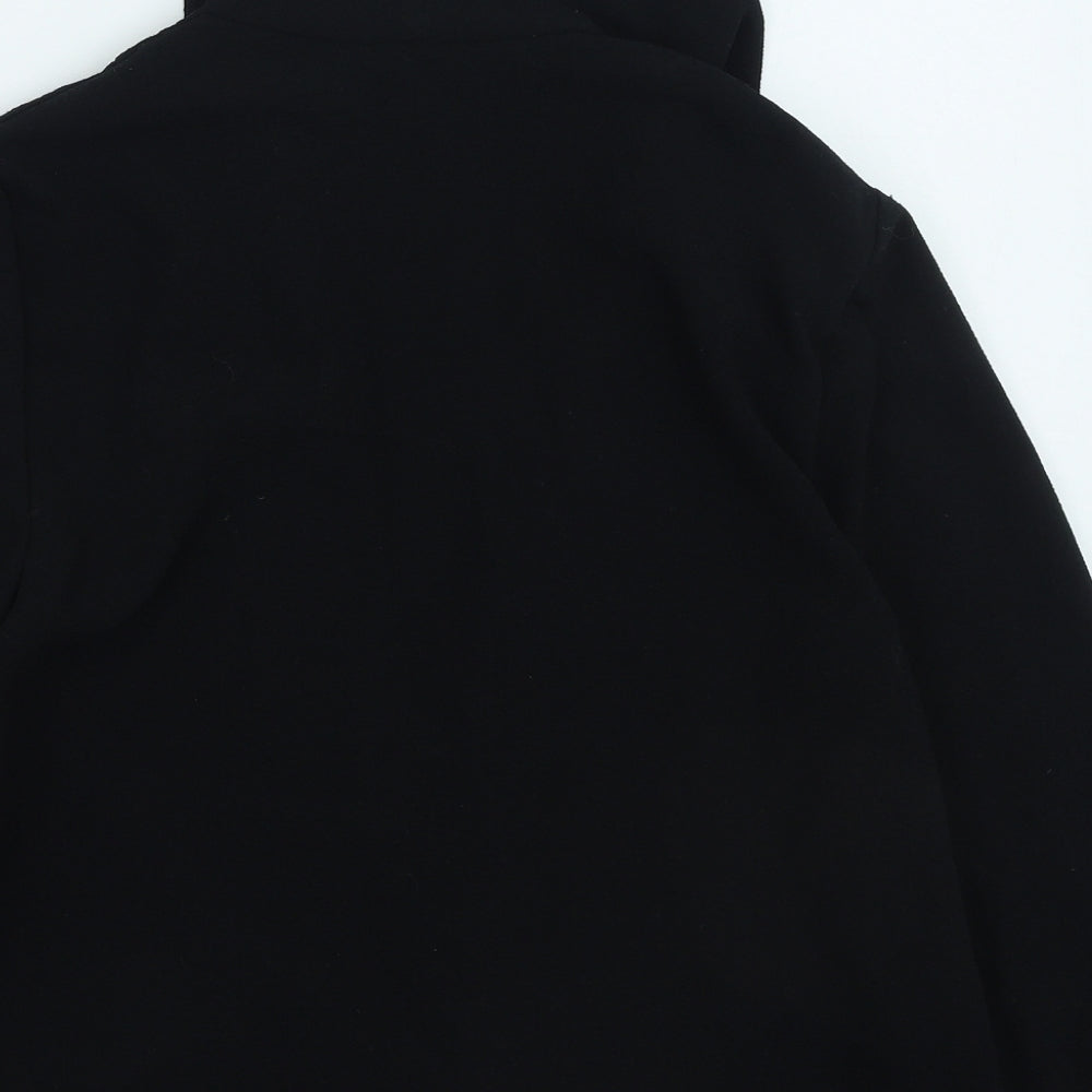 Marks and Spencer Womens Black V-Neck Polyester Cape Jumper Size 10