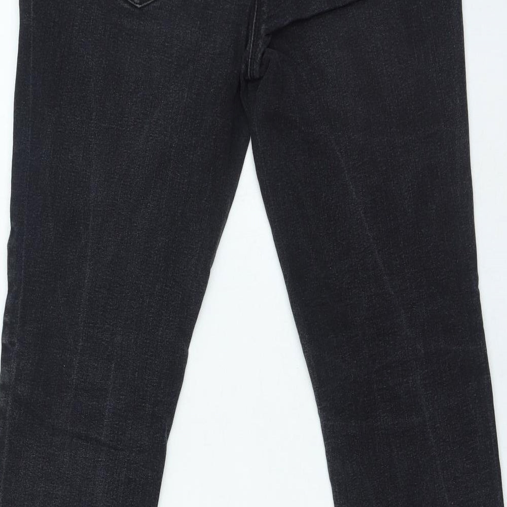 Preworn Womens Black Cotton Skinny Jeans Size 34 in L28 in Regular