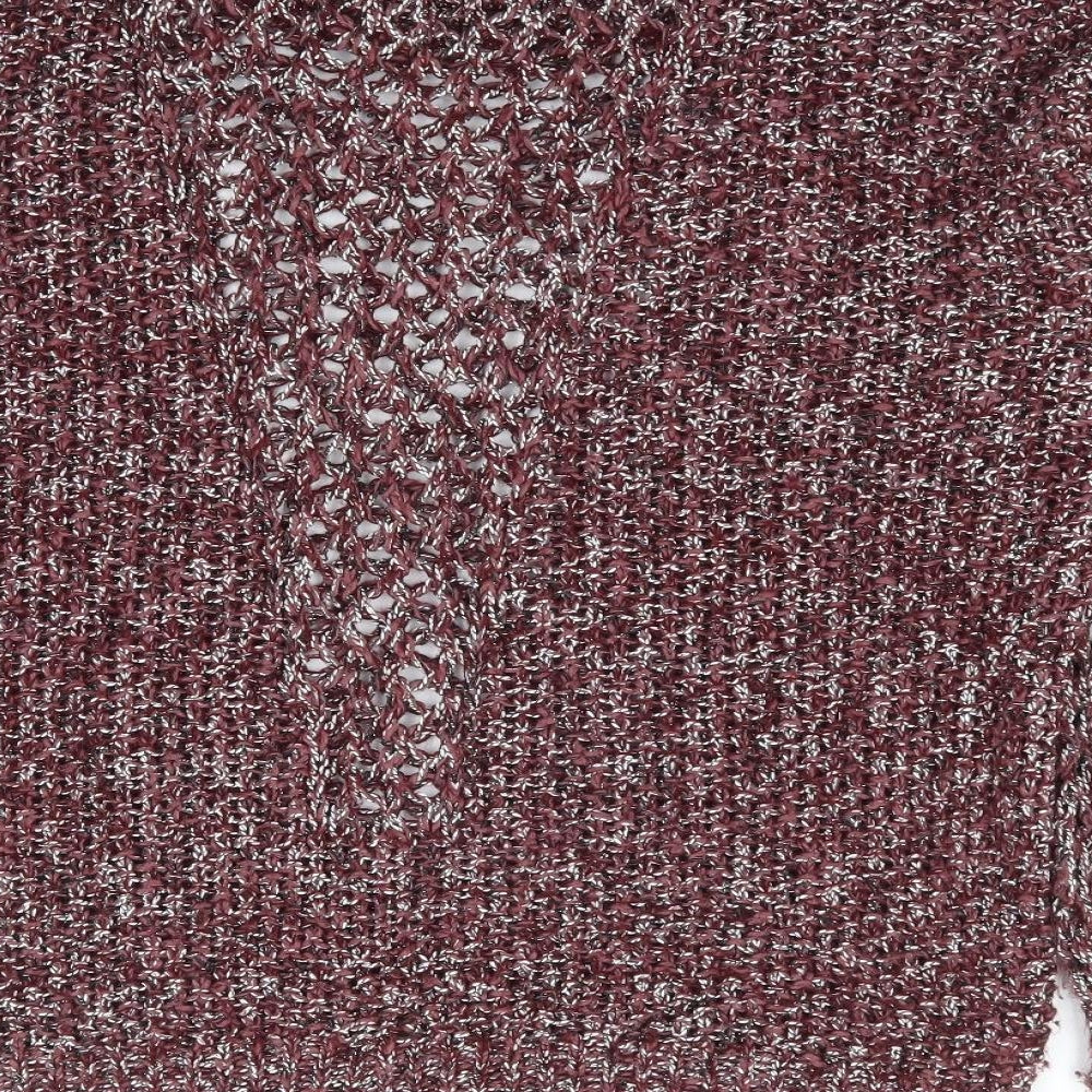 George Womens Red Round Neck Cotton Pullover Jumper Size 12