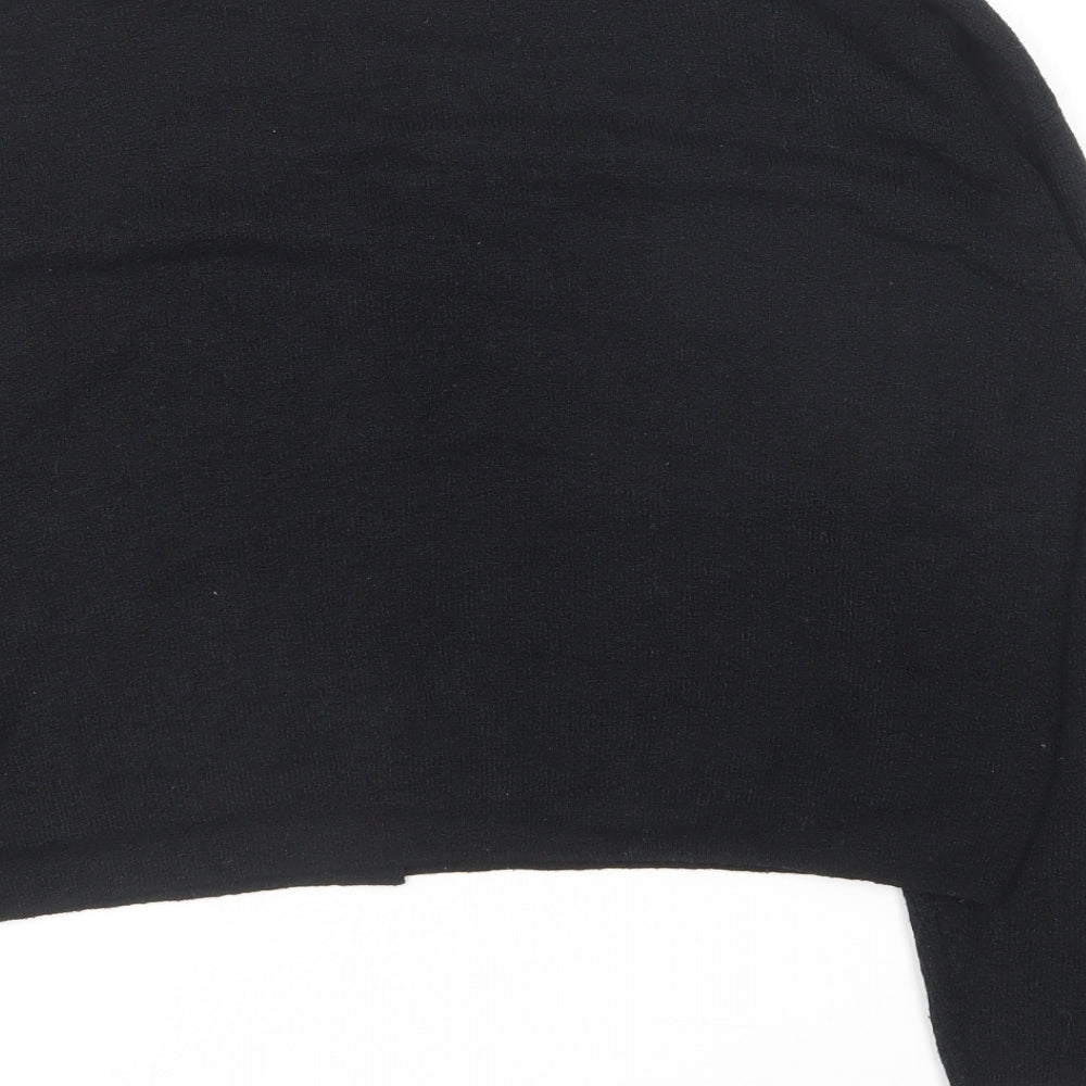 Marks and Spencer Womens Black V-Neck Acrylic Cardigan Jumper Size S