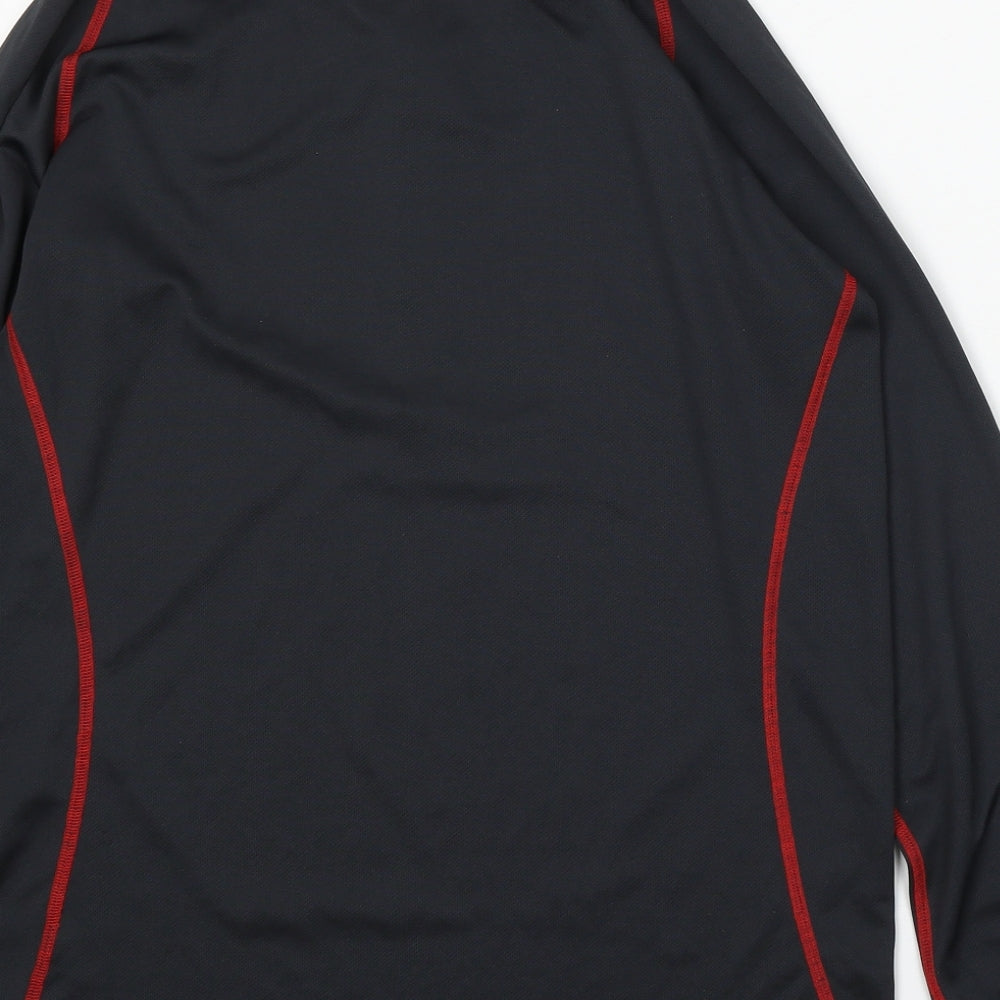 DHB Womens Black Polyester Pullover Sweatshirt Size M Zip