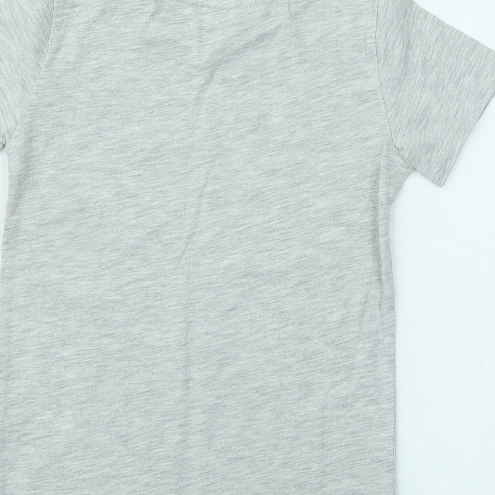 Dunnes Stores Boys Grey Polyester Basic T-Shirt Size 3-4 Years Round Neck - Gaming