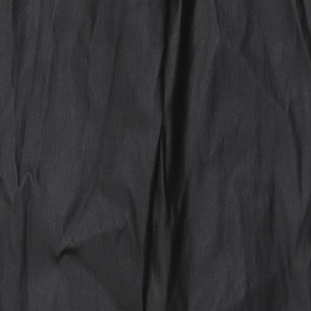 Quiz Womens Black Viscose Jegging Trousers Size 8 L29 in Regular Button