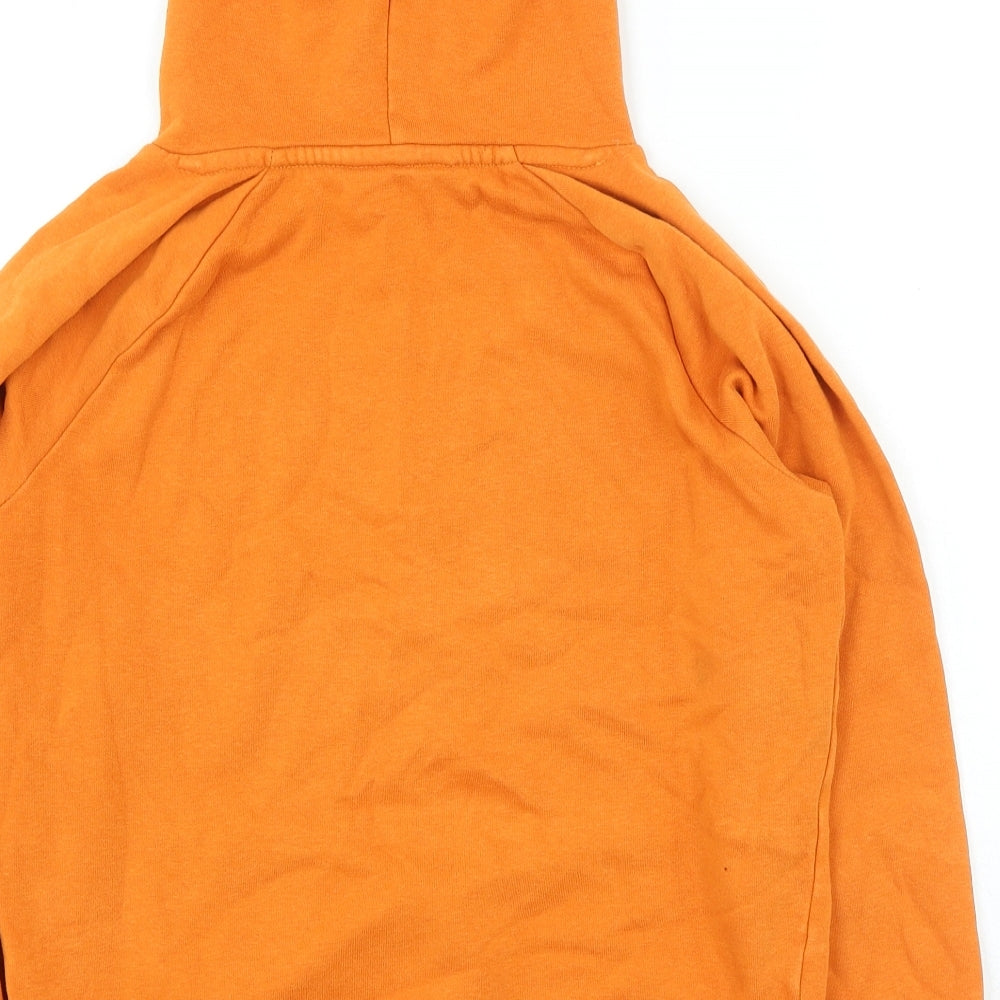 George Boys Orange Cotton Pullover Hoodie Size 10-11 Years Pullover - Unlimited Vibes