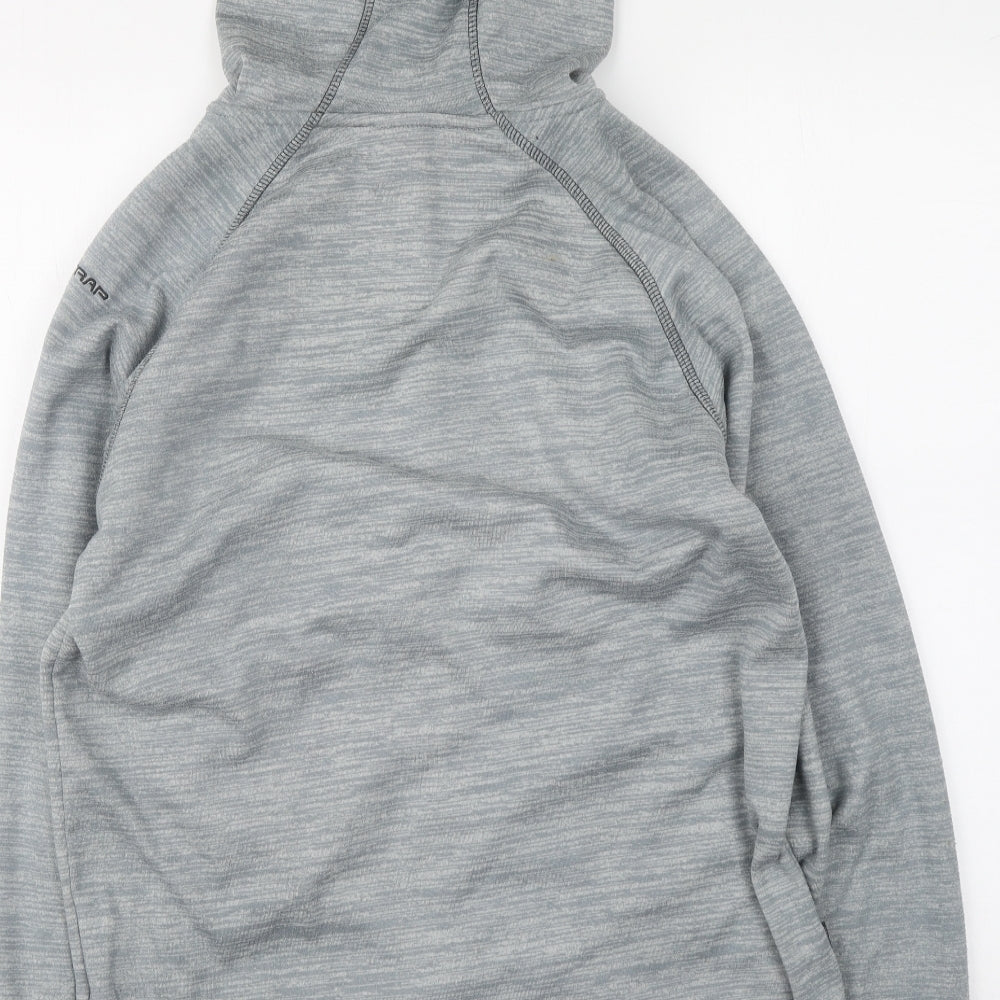 Trespass Mens Grey Polyester Full Zip Hoodie Size S