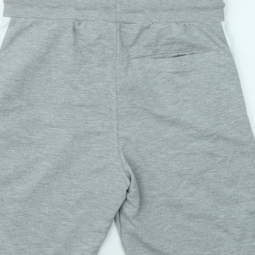 Pre London Mens Grey Cotton Sweat Shorts Size XS Regular Drawstring