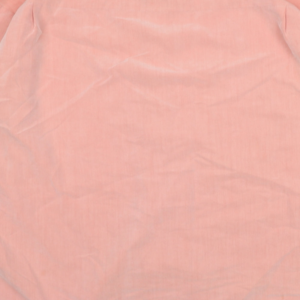 Gordon Bennett Womens Pink Polyester Shirt Dress Collared