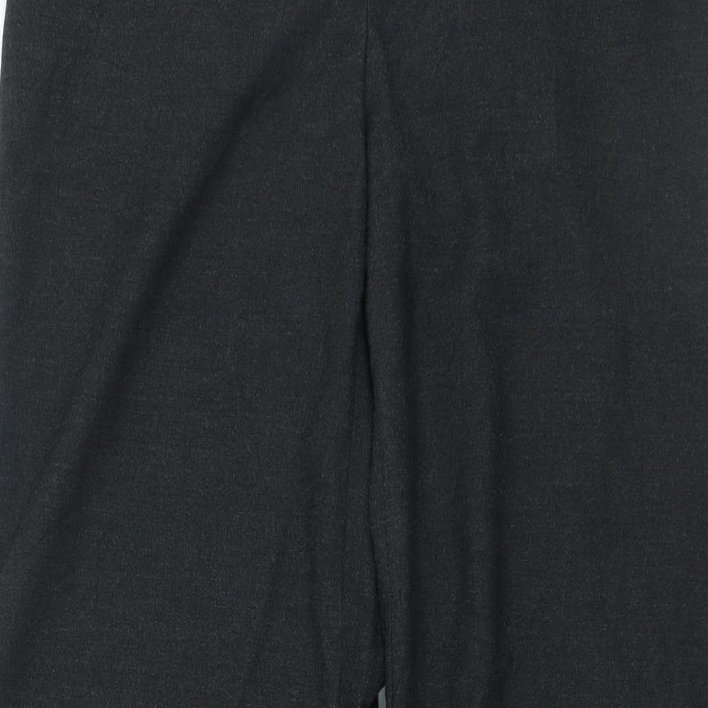 Preworn Womens Grey Polyester Trousers Size 26 in L26 in Regular