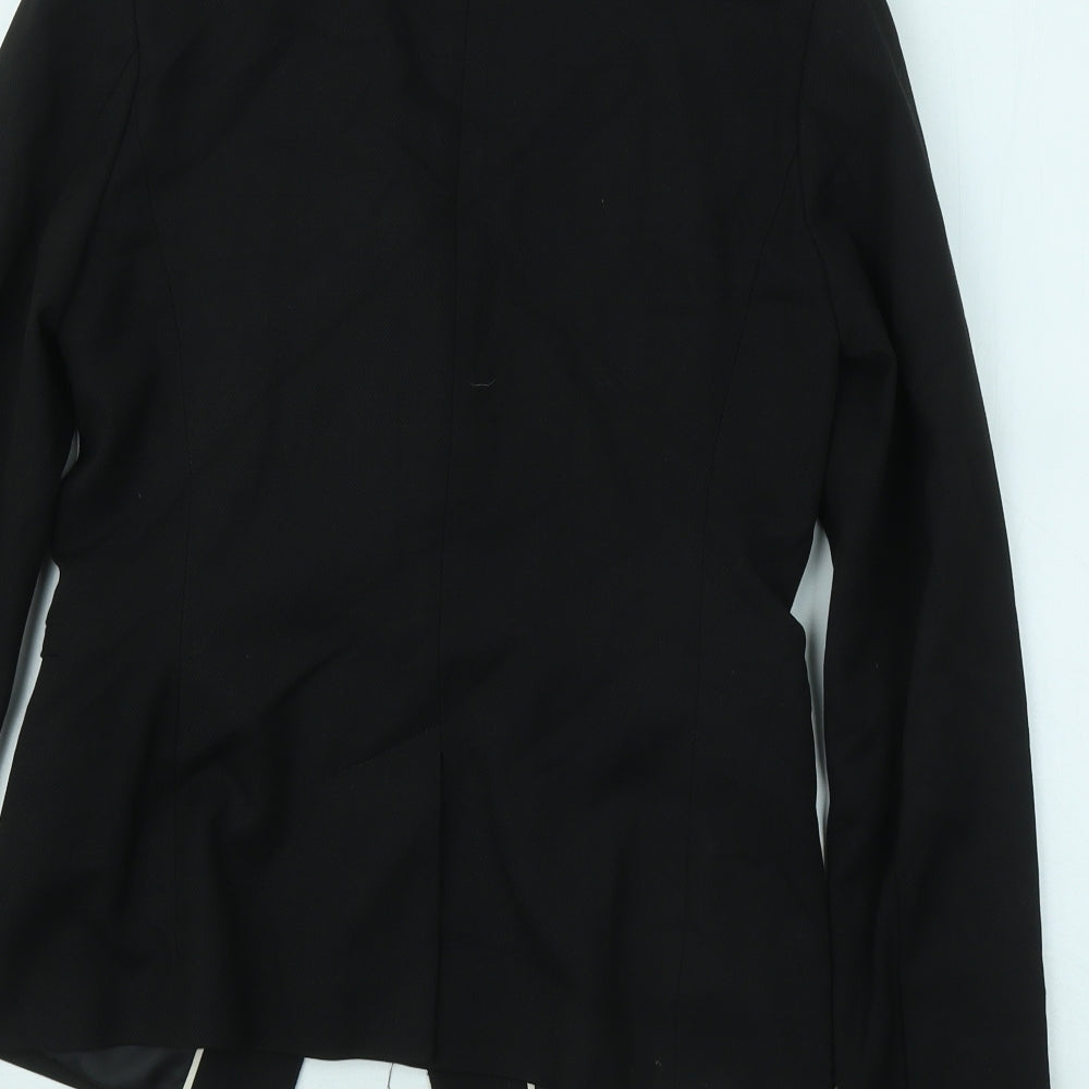 NEXT Womens Black Jacket Blazer Size 8 Button