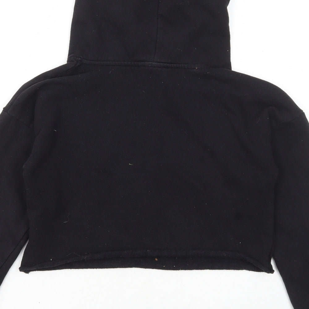 Blue Zoo Girls Black Polyester Pullover Hoodie Size 10-11 Years Pullover - Unique