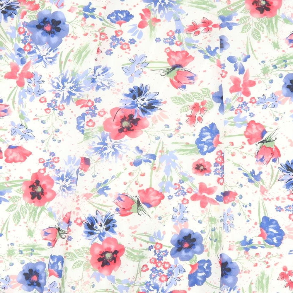 Honor Millburn Womens Multicoloured Floral Polyester Flare Skirt Size 16