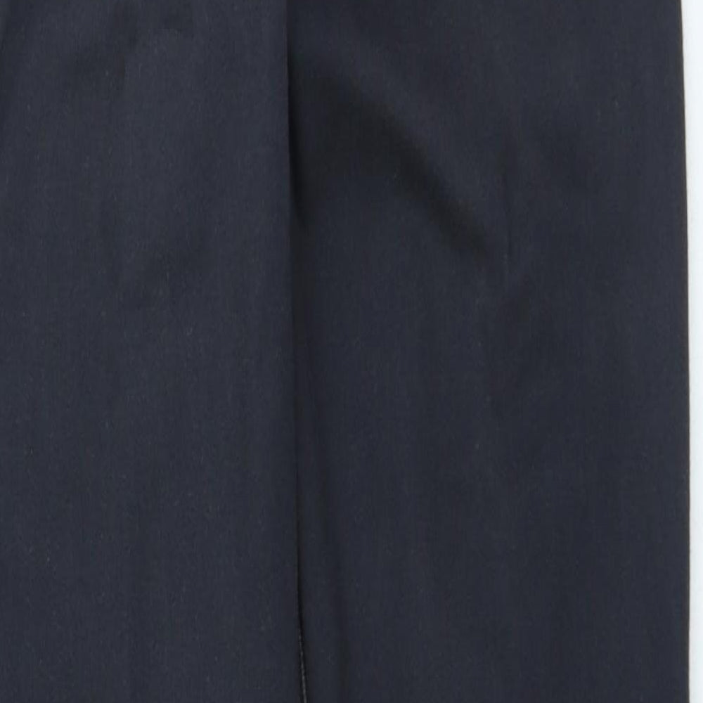 Marks and Spencer Womens Grey Cotton Straight Jeans Size 32 in L28 in Regular Zip