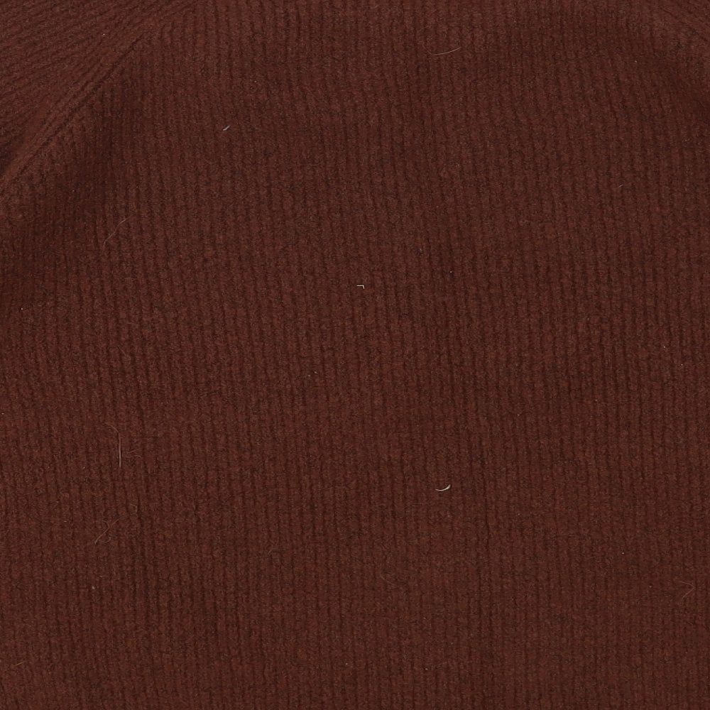 Primark Womens Brown Crew Neck Polyester Pullover Jumper Size 18
