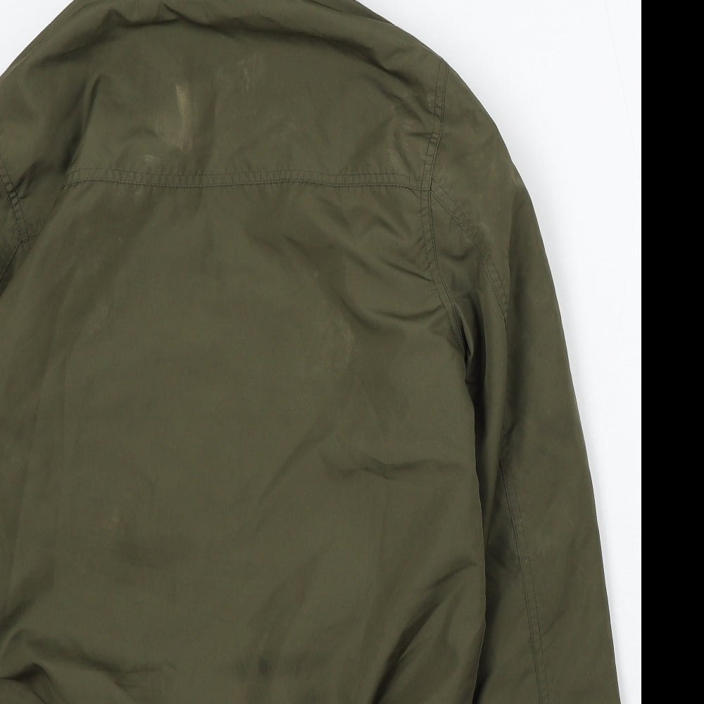 Divided by H&M Mens Green Jacket Size S Zip