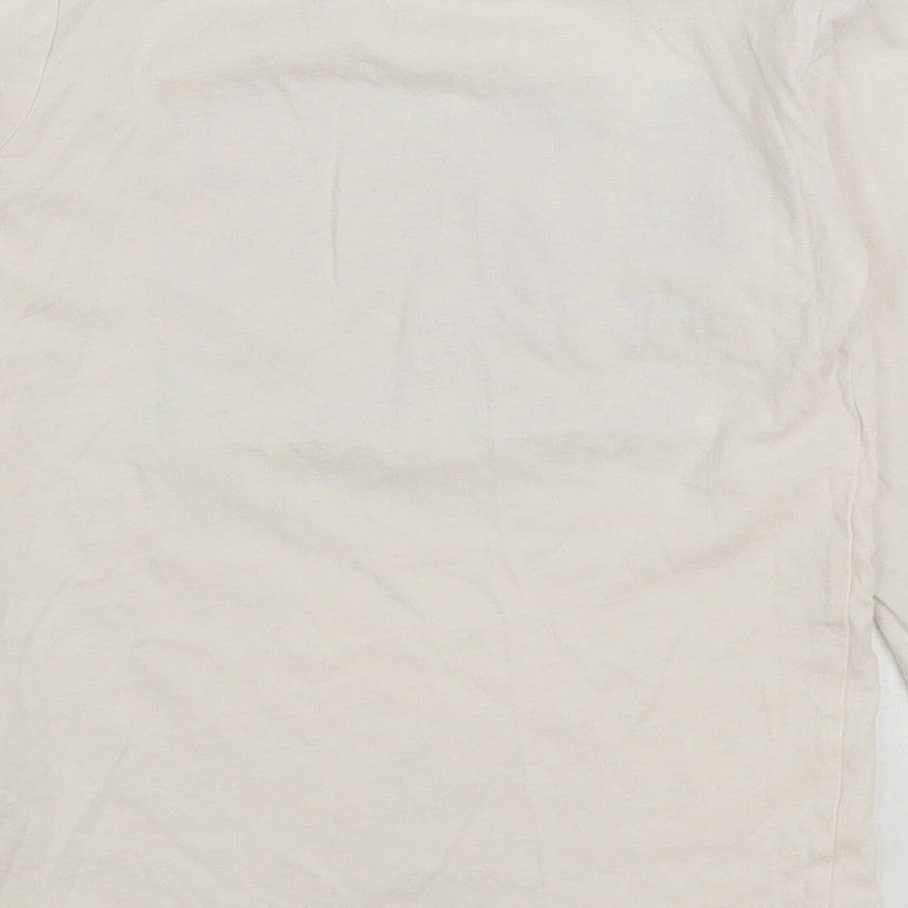 Dunnes Stores Boys White 100% Cotton Basic T-Shirt Size 6-7 Years Round Neck Pullover - New York