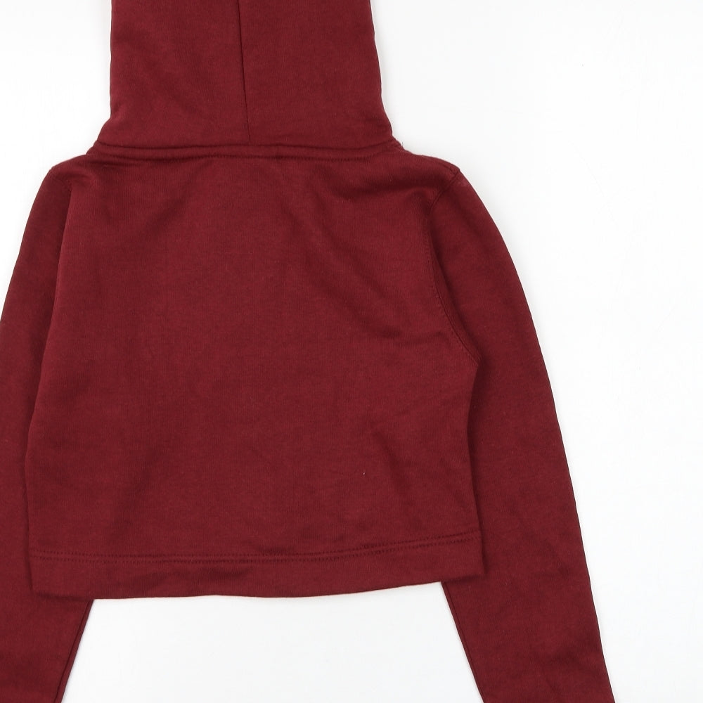 G8one Womens Red Cotton Pullover Hoodie Size 6 Pullover