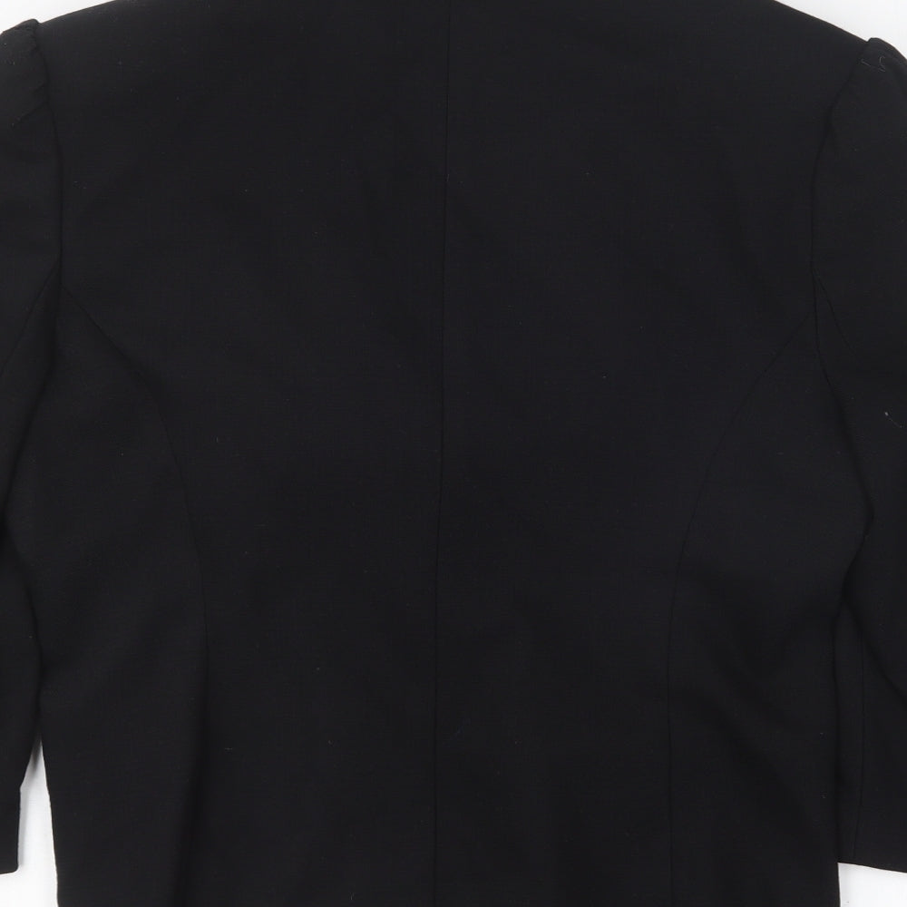 Miss Selfridge Womens Black Jacket Blazer Size 18 Button