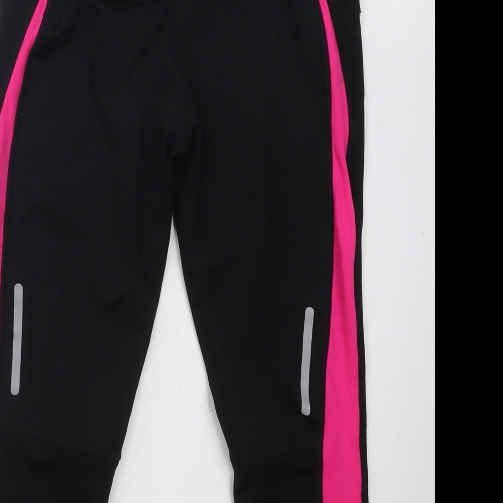 Karrimor Girls Black Polyester Jogger Trousers Size 9-10 Years Regular Drawstring