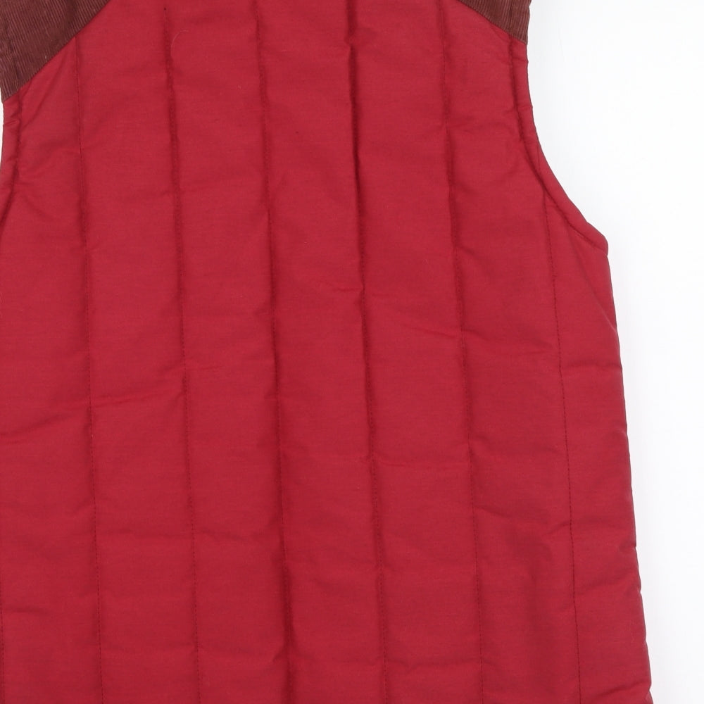 Snowgoose Womens Red Gilet Coat Size M Zip