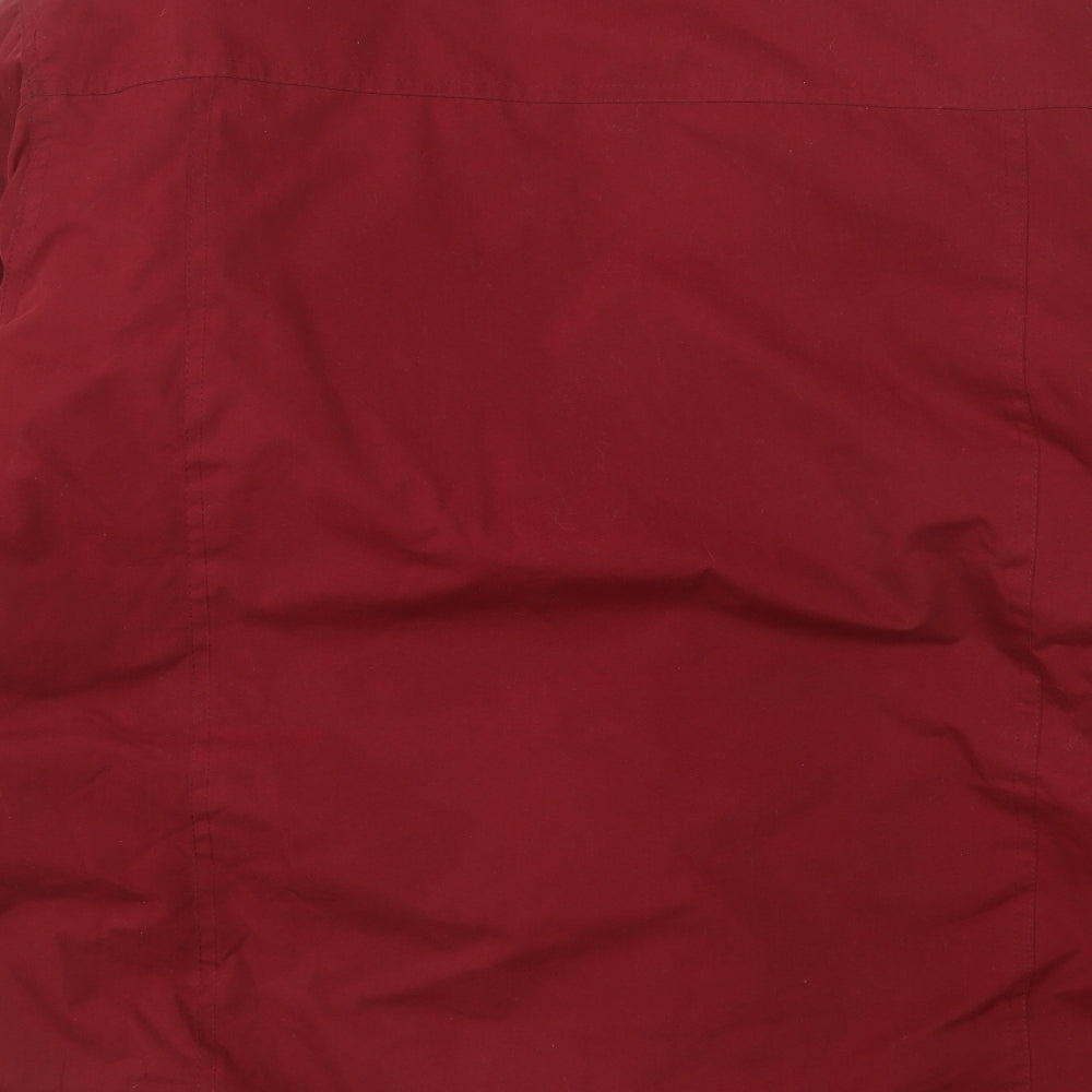 Paul Berman Mens Red Windbreaker Coat Size M Zip