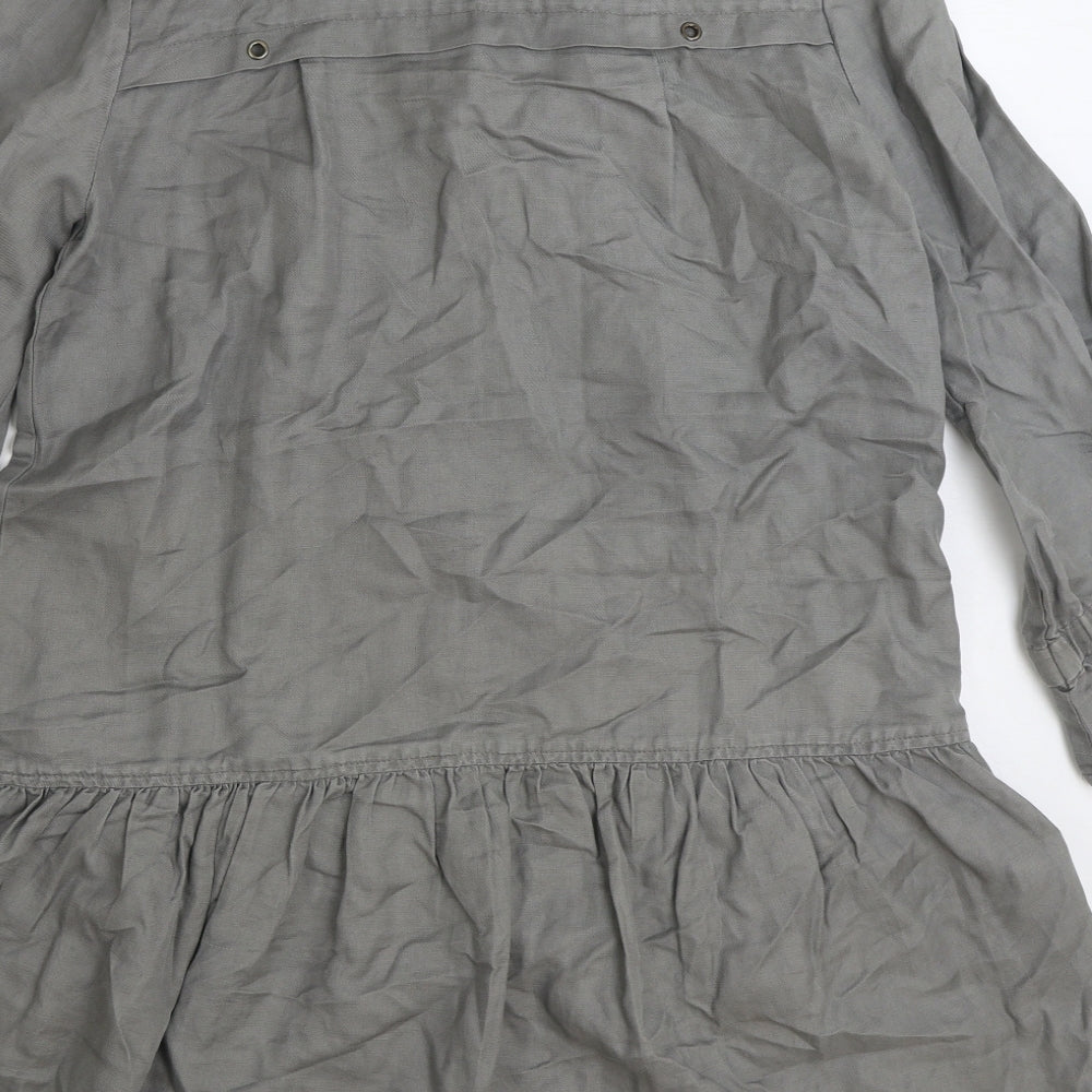 Marks and Spencer Womens Grey Jacket Size 10 Button