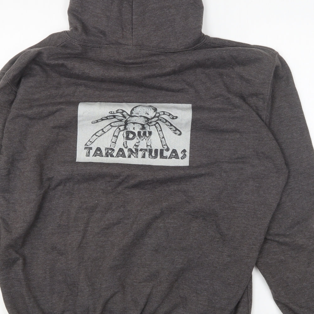 Awdisbrands Mens Grey Cotton Pullover Hoodie Size M - DW Tarantulas