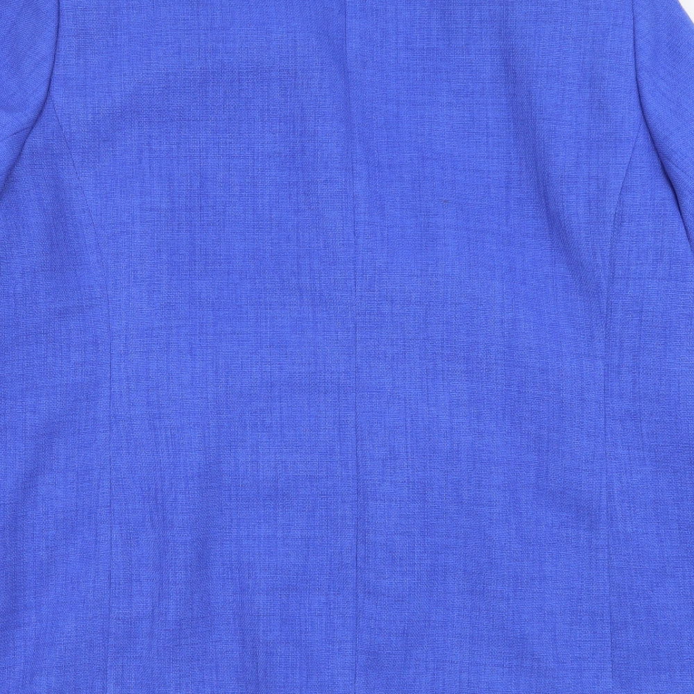 Gray Osbourn Womens Black Polyester Jacket Suit Jacket Size L