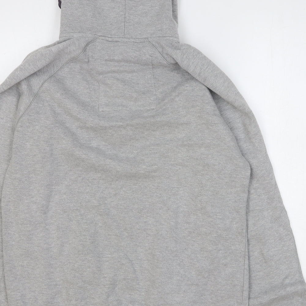 Fenchurch Mens Grey Cotton Full Zip Hoodie Size M