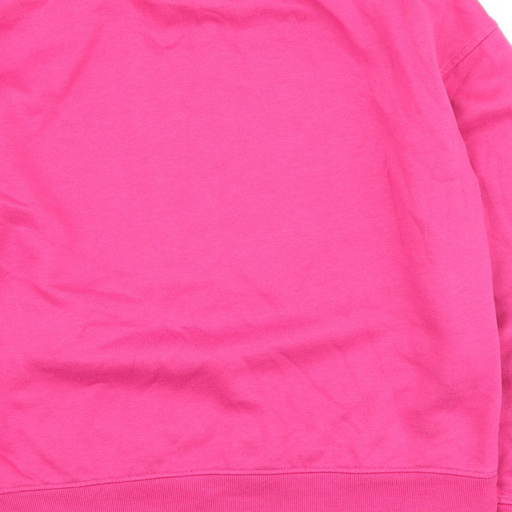 Primark Womens Pink Cotton Pullover Sweatshirt Size 2XS Pullover - Emily In Paris