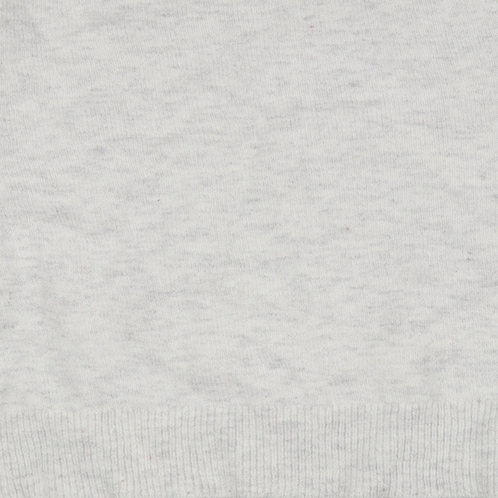 Marks and Spencer Womens Grey Crew Neck Acrylic Pullover Jumper Size L