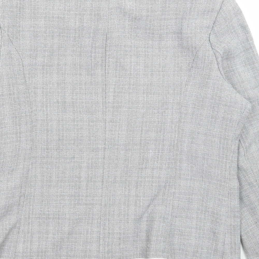 Bonmarché Womens Grey Jacket Size 14 Zip